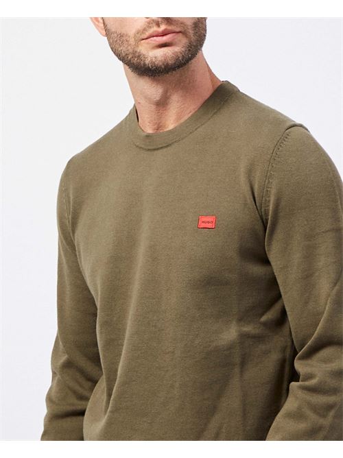 Hugo men's sweater with logo label HUGO | 50475083257